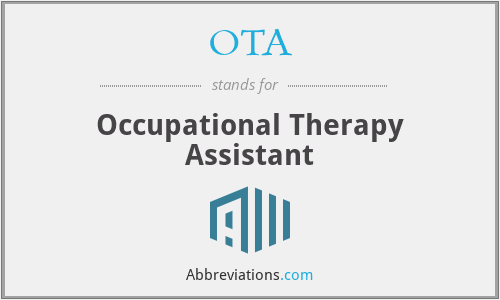 What Is The Abbreviation For Occupational Therapy Assistant?